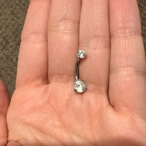 Silver Belly Button Ring